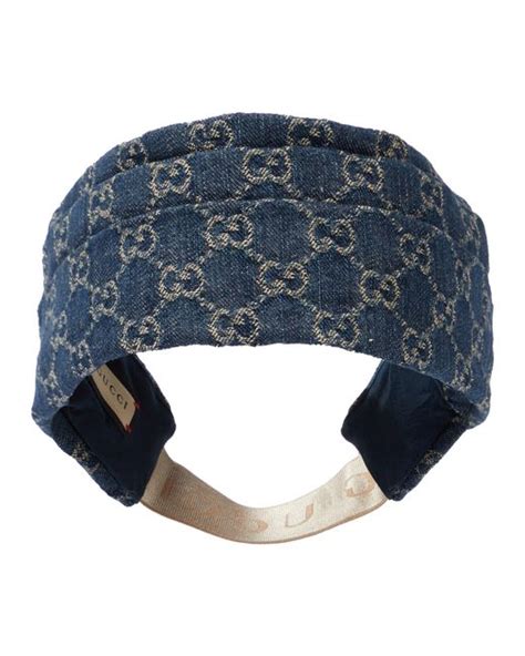 gucci padded headband|gucci denim headband.